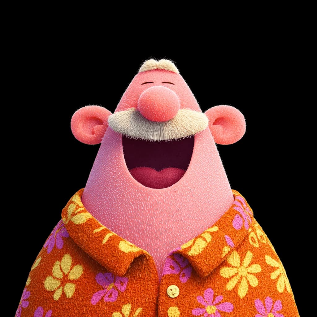 A smiling DeeDee avatar
